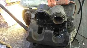 Ремонт переднего суппорта Subaru Legacy BM