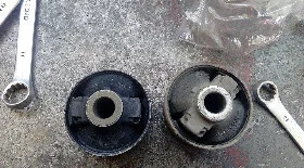 Замена сайлентблоков заднего продольного рычага Subaru Legacy BE