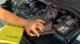 Замена воздушного фильтра Шкода Кодиак