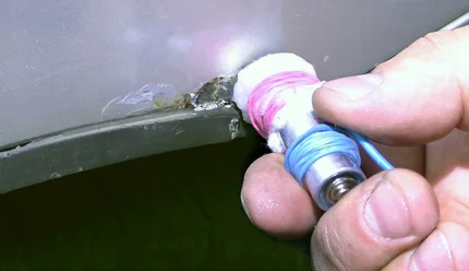 Оцынковка кузова пальчиковой батарейкой