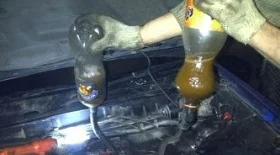 Как промыть радиатор печки у себя дома используя лишь две пластиковые бутылки