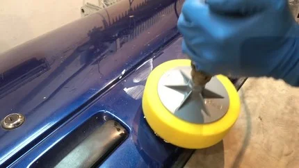 Полировка при помощи круга средней жесткости