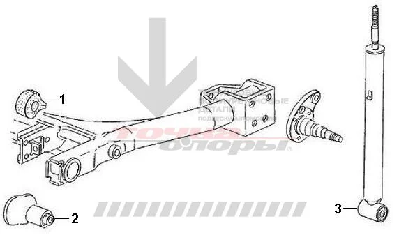 Задняя подвеска Seat Toledo
