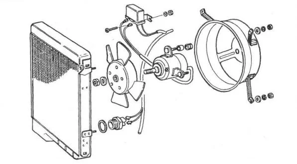 Схема системы охлаждения Сеат Ибица
