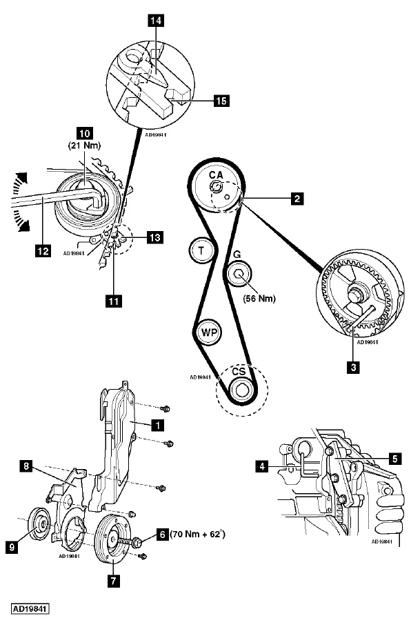 Метки ГРМ Форд Фокус 2,0 TDCi Метки ГРМ Форд Фокус 2,0 TDCi