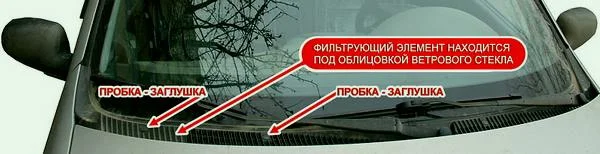 Замена фильтра салона Kalina