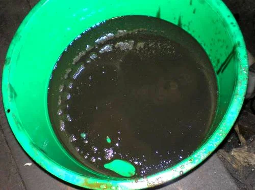 тазик для слива отработанного масла с КПП