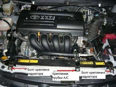 Снятие стартера Toyota Corolla E120