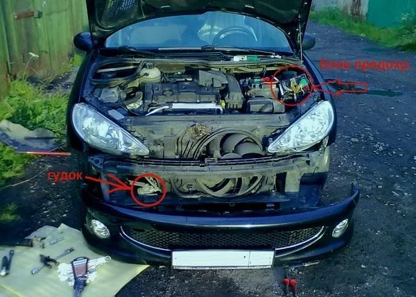 не работает звуковой сигнал Пежо 206