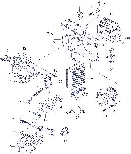 замена вентилятора и резистора печки Поло