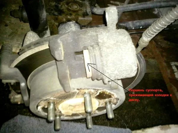 тормозной поршень заднего суппорта Корандо