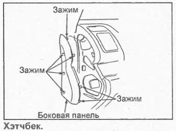снятие приборной панели Хонды Цивик
