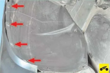 крепления левого подкрылка бампера Шкода Октавия