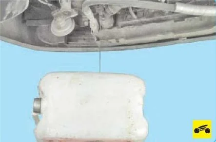 слитие антифриза Шкода Октавия