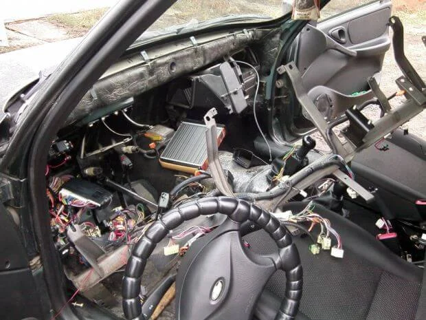 Замена радиатора печки Шевроле Нива