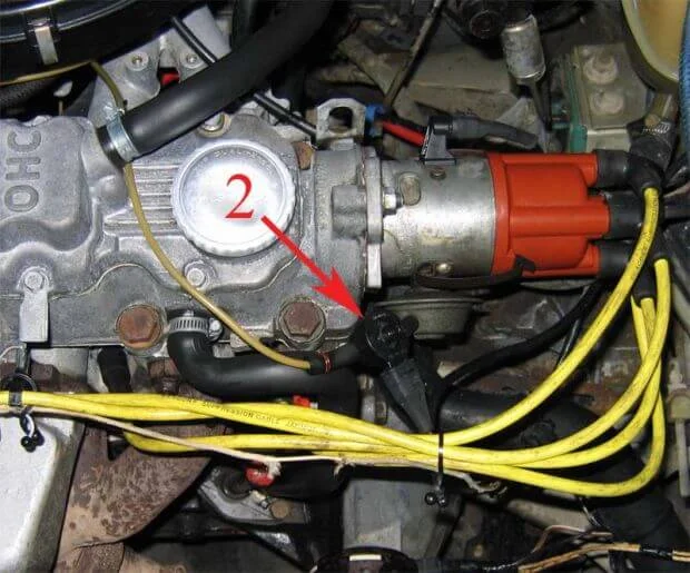 Схема соединений вакуумных шлангов карбюратора Pierburg 1B