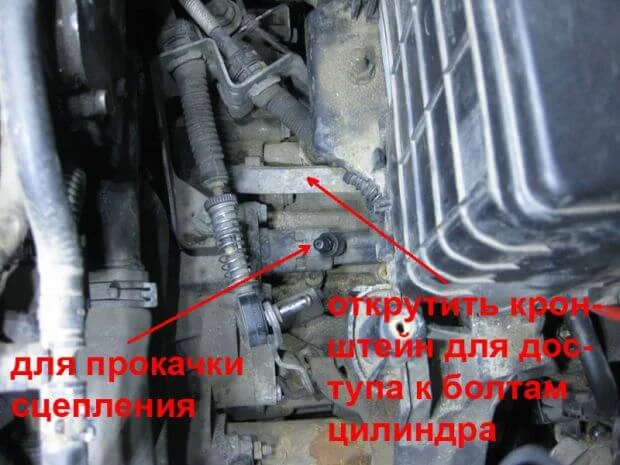 Как заменить главный цилиндр сцепления Volkswagen Caddy