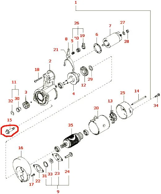 детали стартера Киа Соренто