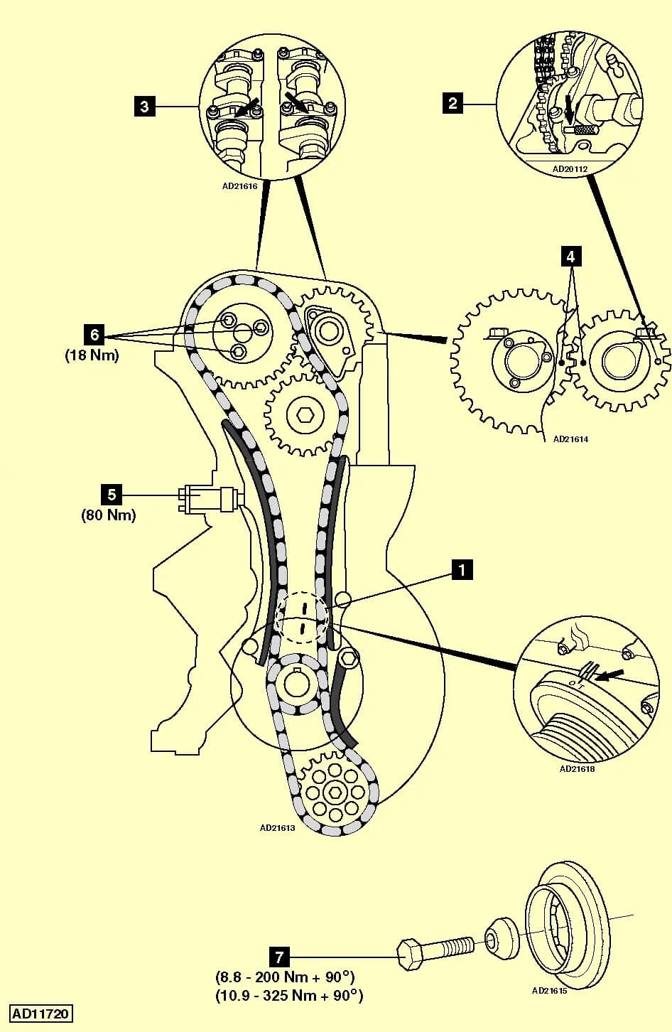 Метки ГРМ Mercedes E-Class (W210)