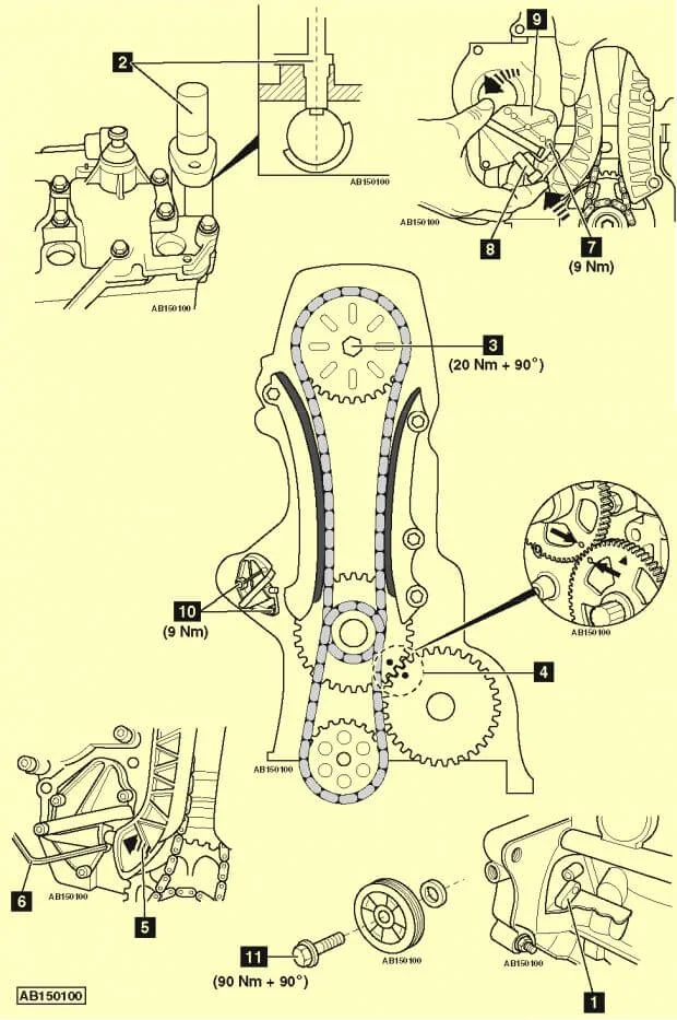Метки ГРМ Шкода Фабия 1,2