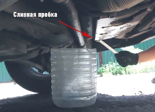 слив масла с двигателя ауди а6
