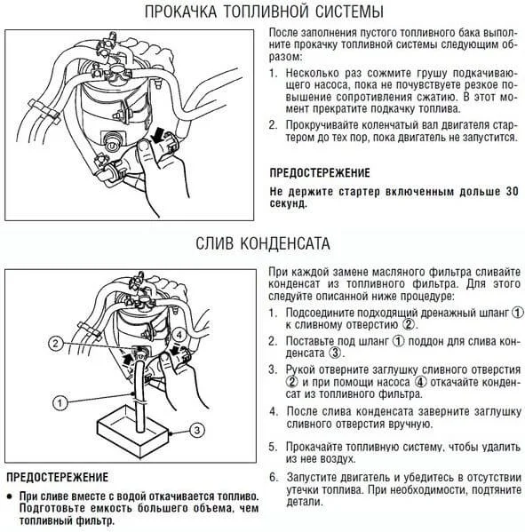 как правильно прокачать топливную систему Патфаиндер