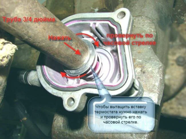 Установка термостата Мерседес Вито 2.2 CDI