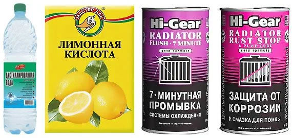 Средство для промывки системы охлаждения авто Средство для промывки системы охлаждения авто