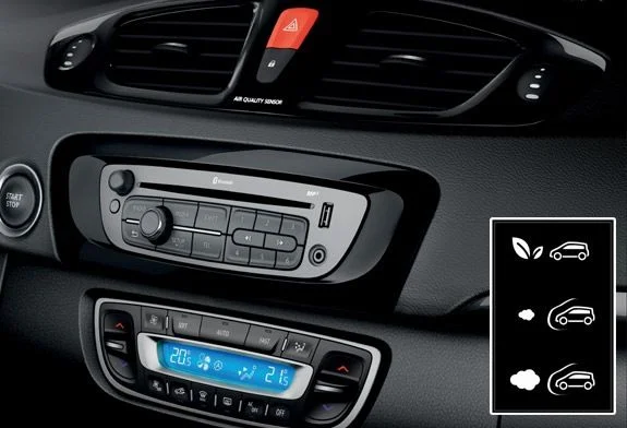 режимы работы датчика качества воздуха Сценик 3