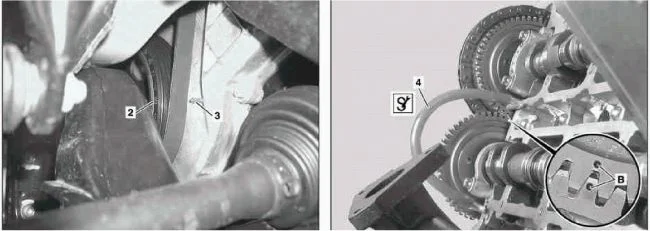 шкиф двигла и шестерни головки
