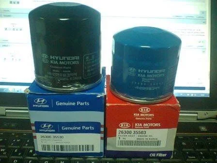 Сравнение масляных фильтров 26300-35503 и 26300-35530