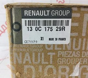 Этикетка на коробке с контрафактной запчастью