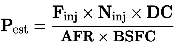Formel zur Berechnung der Motorleistung über die Einspritzdüsen