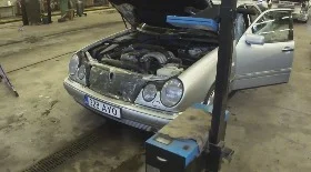 Регулировка ближнего света фар на Mercedes-Benz C240