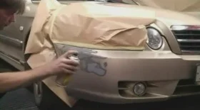 Ремонт и покраска переднего бампера Kia Magentis