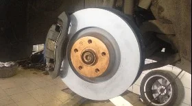 Замена тормозных дисков и колодок на Ауди А6