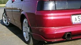 Покраска заднего бампера ВАЗ 2111