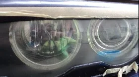 Полировка передних фар BMW E39