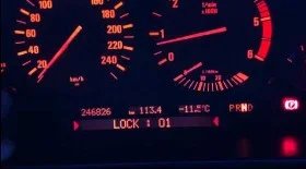 Смена языка на приборной панели BMW e34