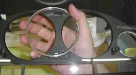 Установка колец в приборную панель BMW E39