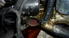 Снятие и замена термостата на Chevrolet Aveo