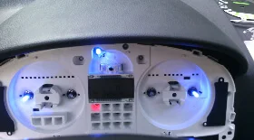 Замена ламп на приборной панели Hyundai Getz