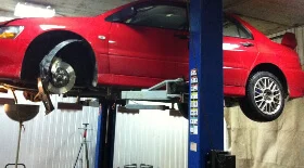 Замена масла в Mitsubishi Lancer Evolution IX