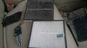 Замена салонного фильтра Ниссан Тиида 