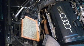 Замена воздушного фильтра на Audi A4 B6