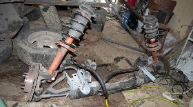 Ремонт передней подвески на Ford Sierra