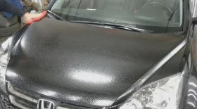 Покрытие антигравийной пленкой капота Honda Accord 
