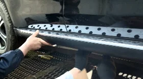 Установка защиты порогов SsangYong Kyron