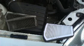 Замена фильтра салона на Lanos