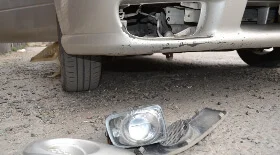 Установка противотуманных фар на Subaru Impreza